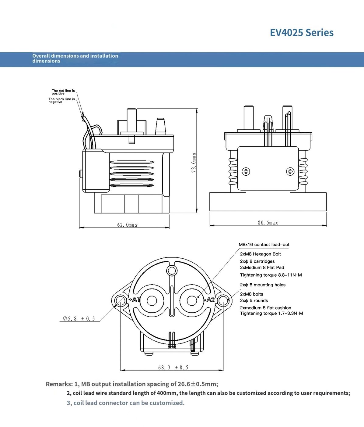 NEEY EV500 DC Contactor — view 2